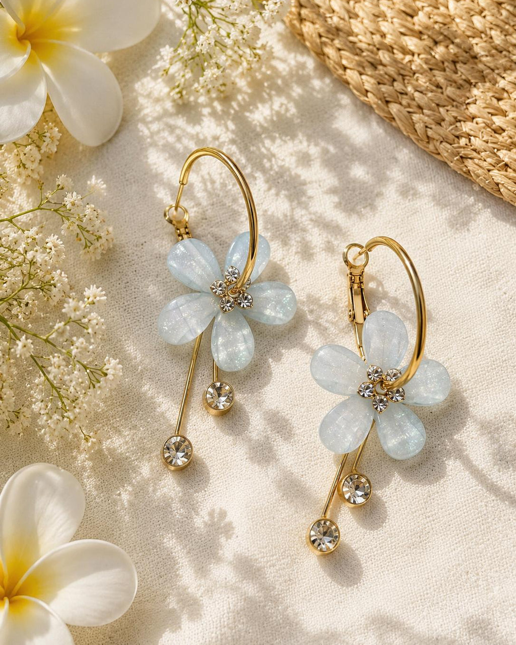 Boucles d’oreilles Fleur