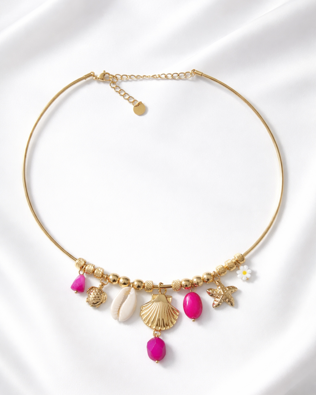 Collier COQUILLAGE ROSA